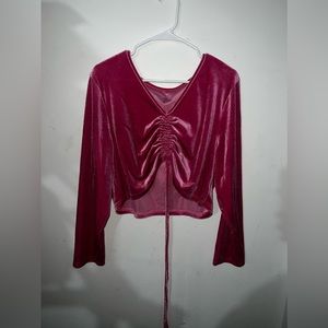 SHEIN 2 PC VELOUR SKIRT SET,